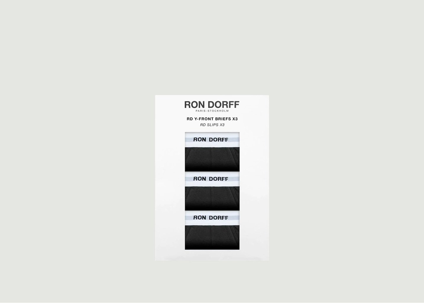 L'exception Lot De Slips Y Front Noir Ron Dorff
