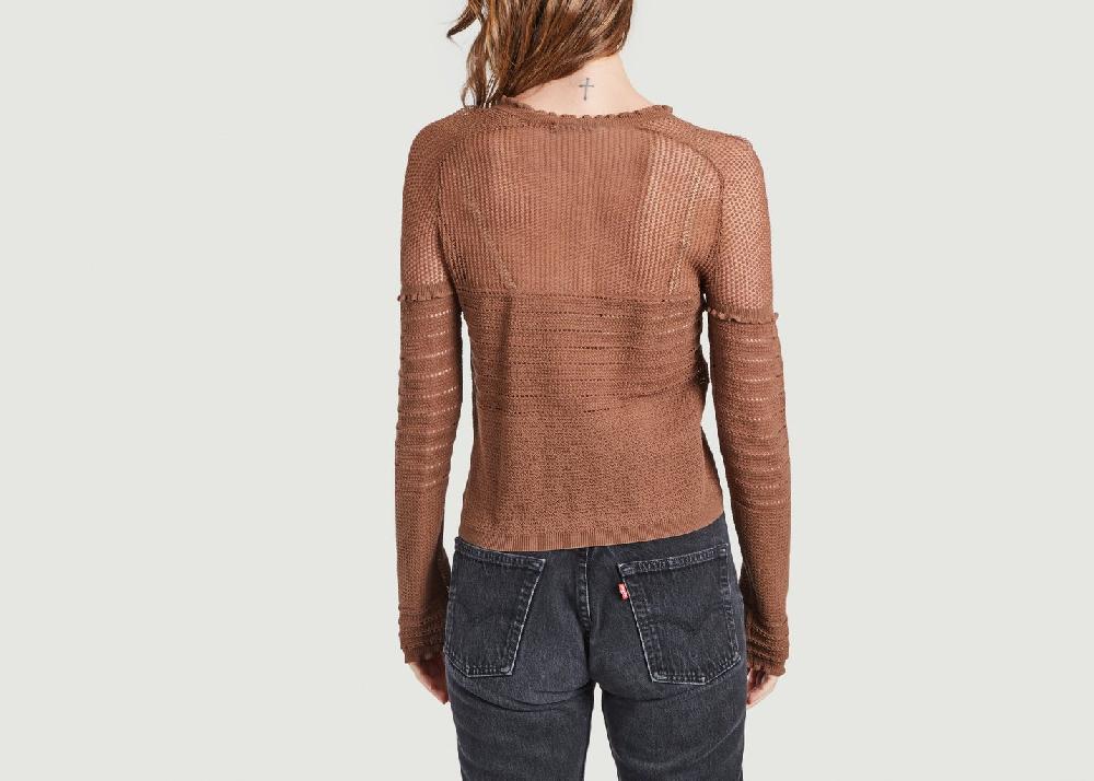 L'exception Maille Petits Volants Marron Carven