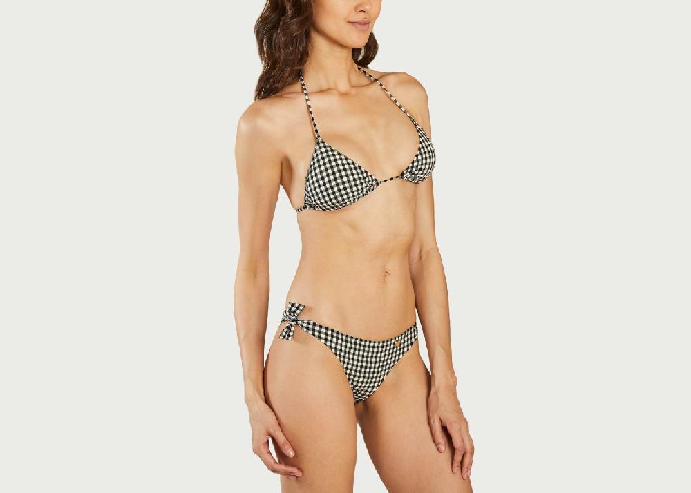 L'exception Maillot 2 Pièces Vichy Noir Bohodot
