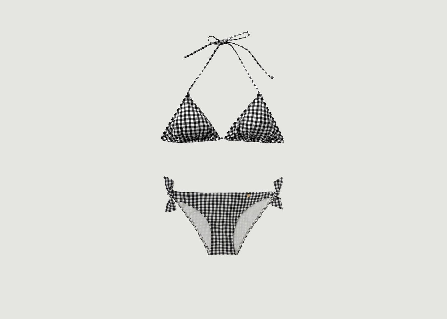 l'exception Maillot 2 pièces Vichy Noir Bohodot