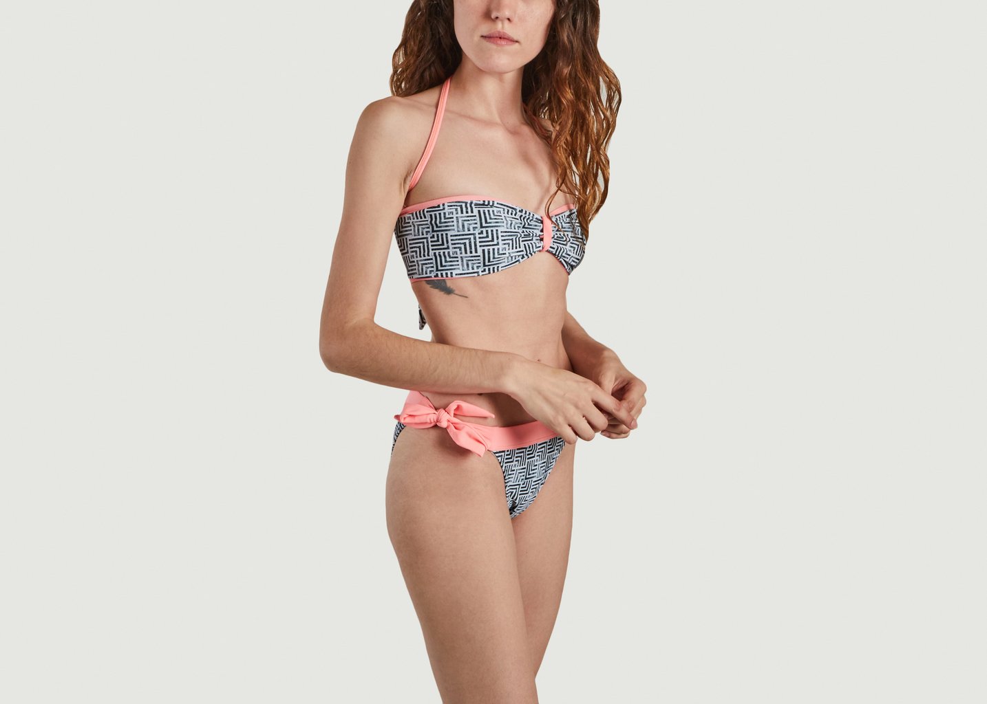 L'exception Maillot Bandeau Sento Gris Lein Boho