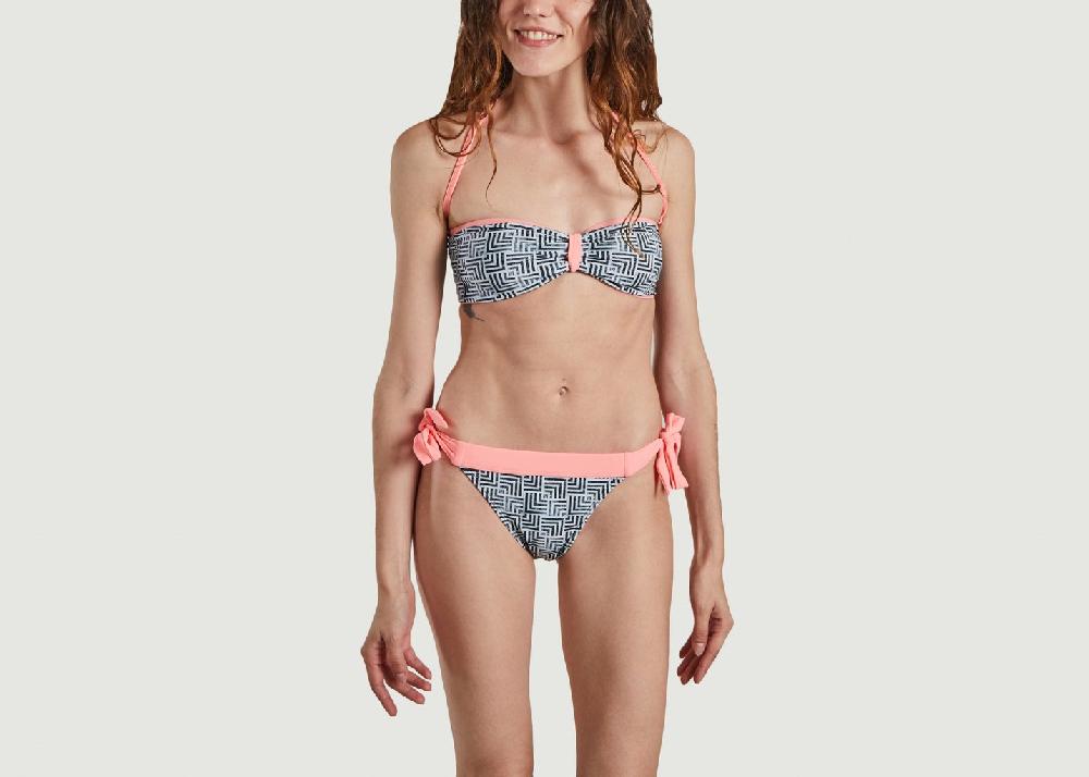 L'exception Maillot Bandeau Sento Gris Lein Boho