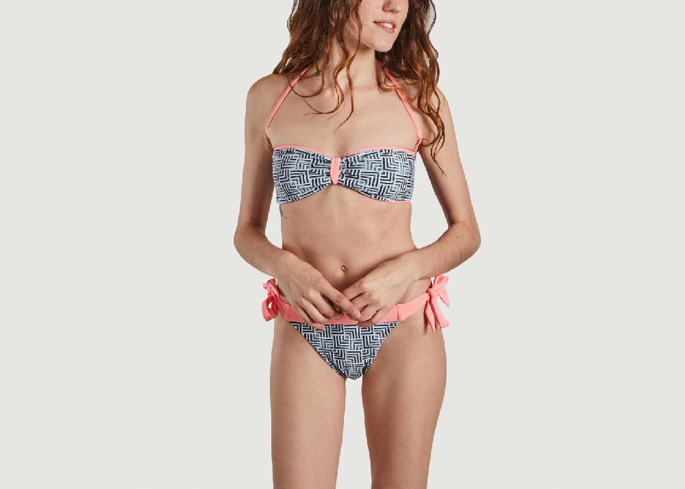 l'exception Maillot Bandeau Sento Gris Lein Boho