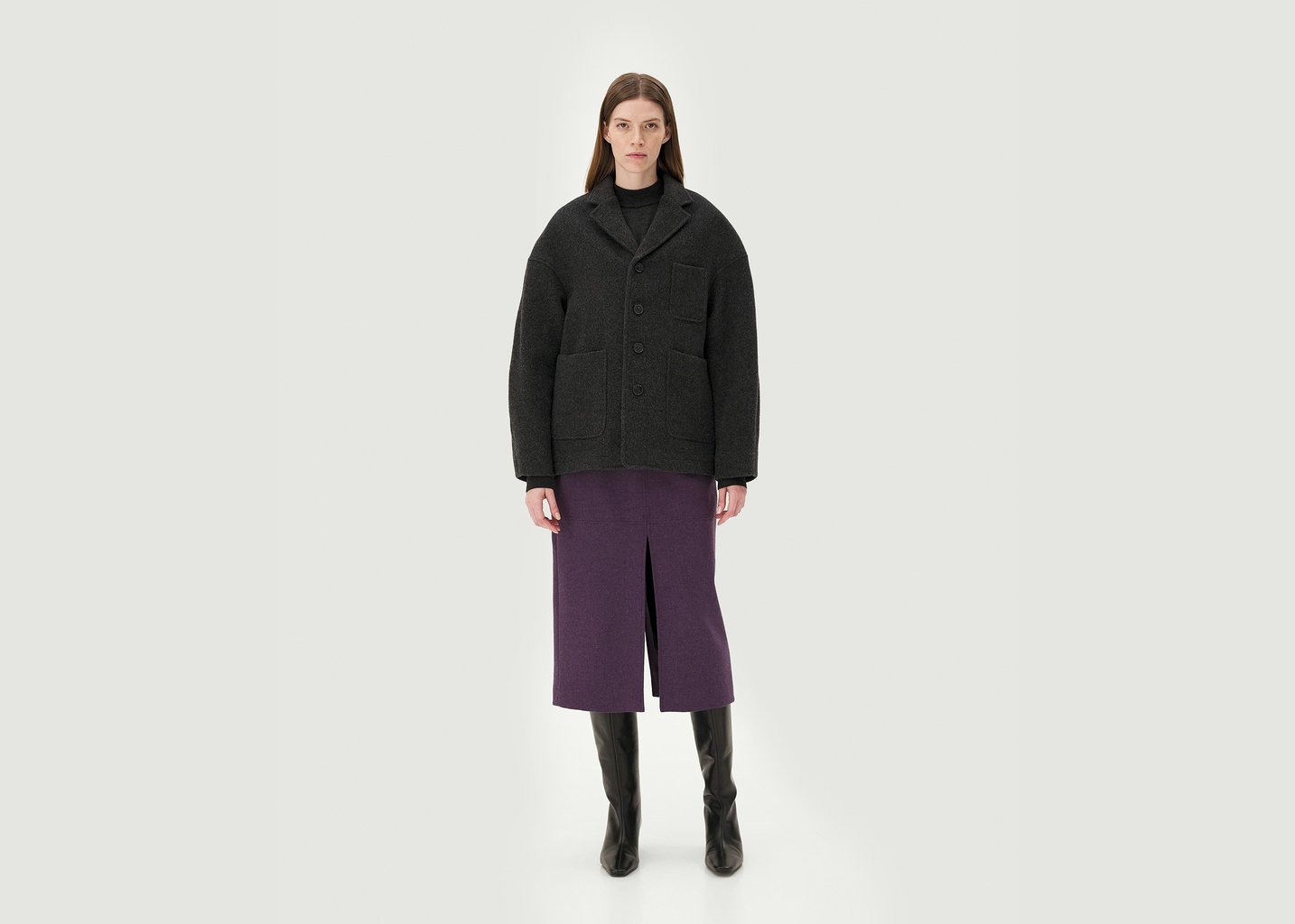L'exception Manteau Antwerp Anthracite Noyoco
