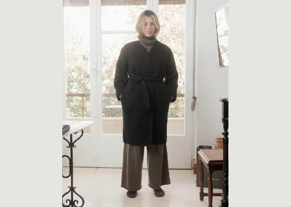 l'exception Manteau Capas Noir Baserange