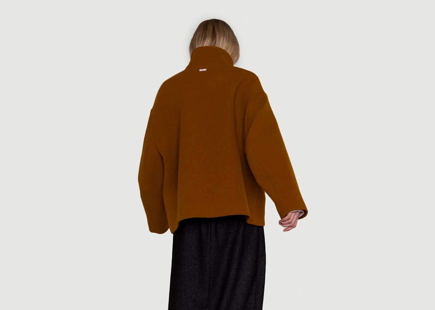 L'exception Manteau Court Glacis Ocre Maison Lener