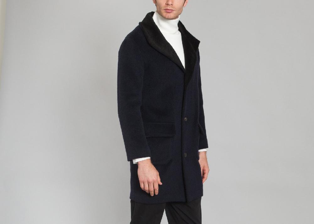 L'exception Manteau Gabriel Bleu Marine Ly Adams