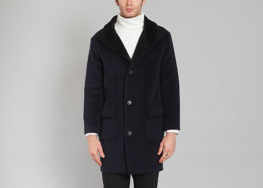 l'exception Manteau Gabriel Bleu Marine Ly Adams