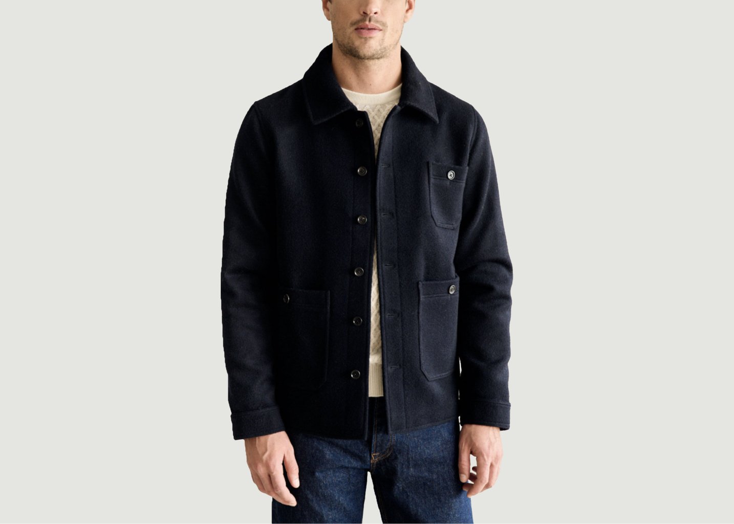 L'exception Manteau Garett Bleu Marine Hircus