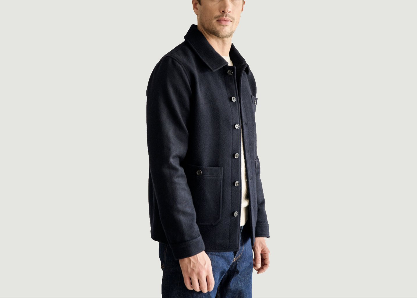L'exception Manteau Garett Bleu Marine Hircus