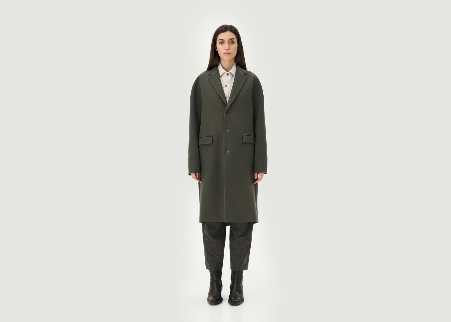 L'exception Manteau Genoa Vert Foncé Noyoco