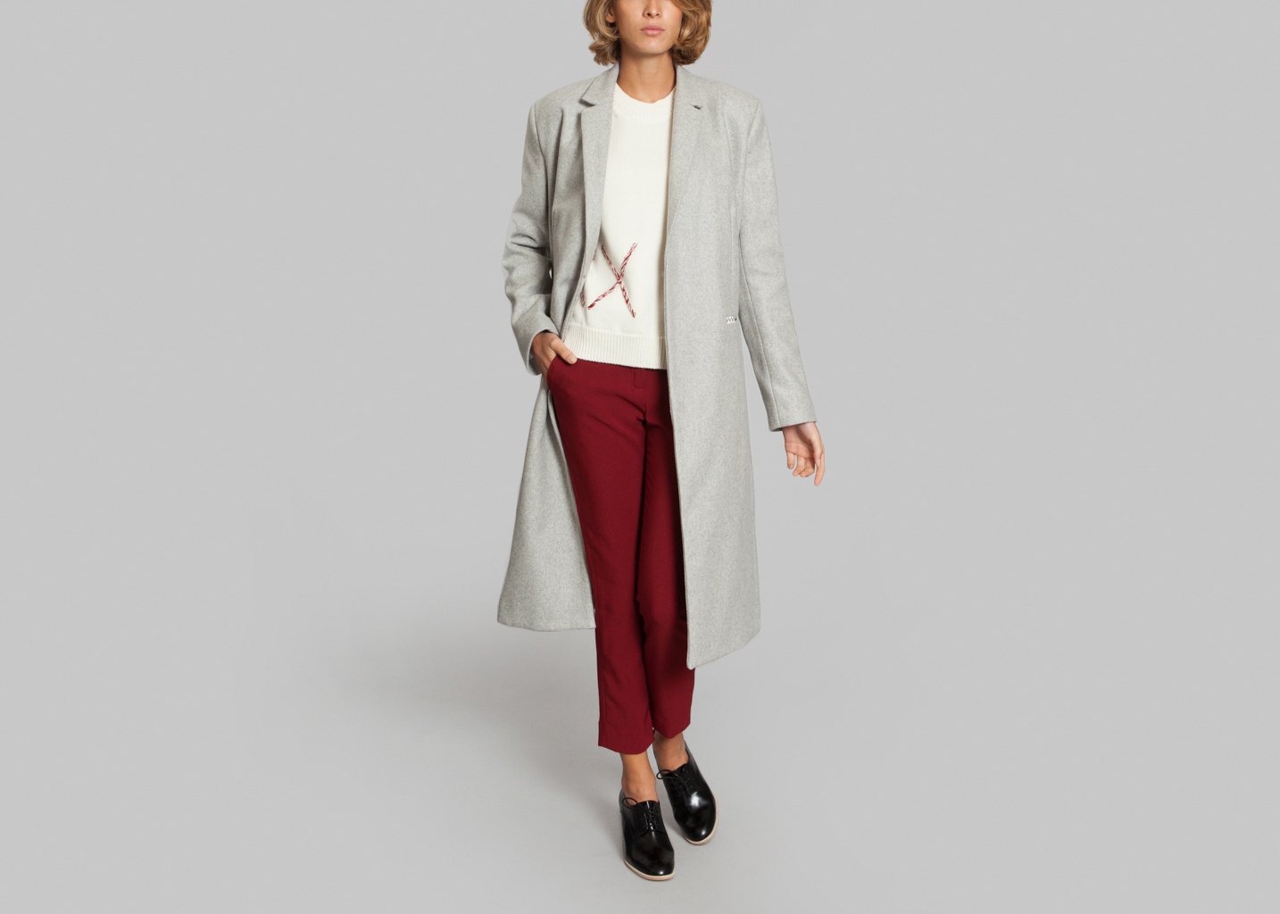 L'exception Manteau Homme Gris Léger Monographie