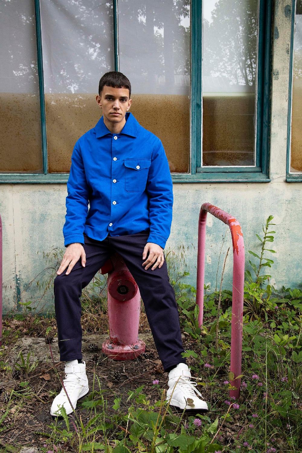 L'exception Manteau Joaquin Bleu Roi Misericordia