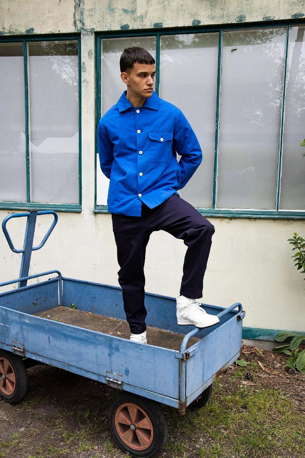 L'exception Manteau Joaquin Bleu Roi Misericordia