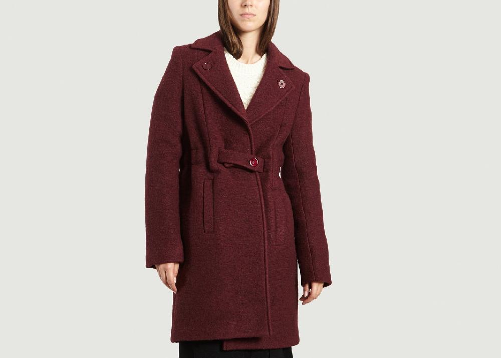 l'exception Manteau Long Bordeaux Carven