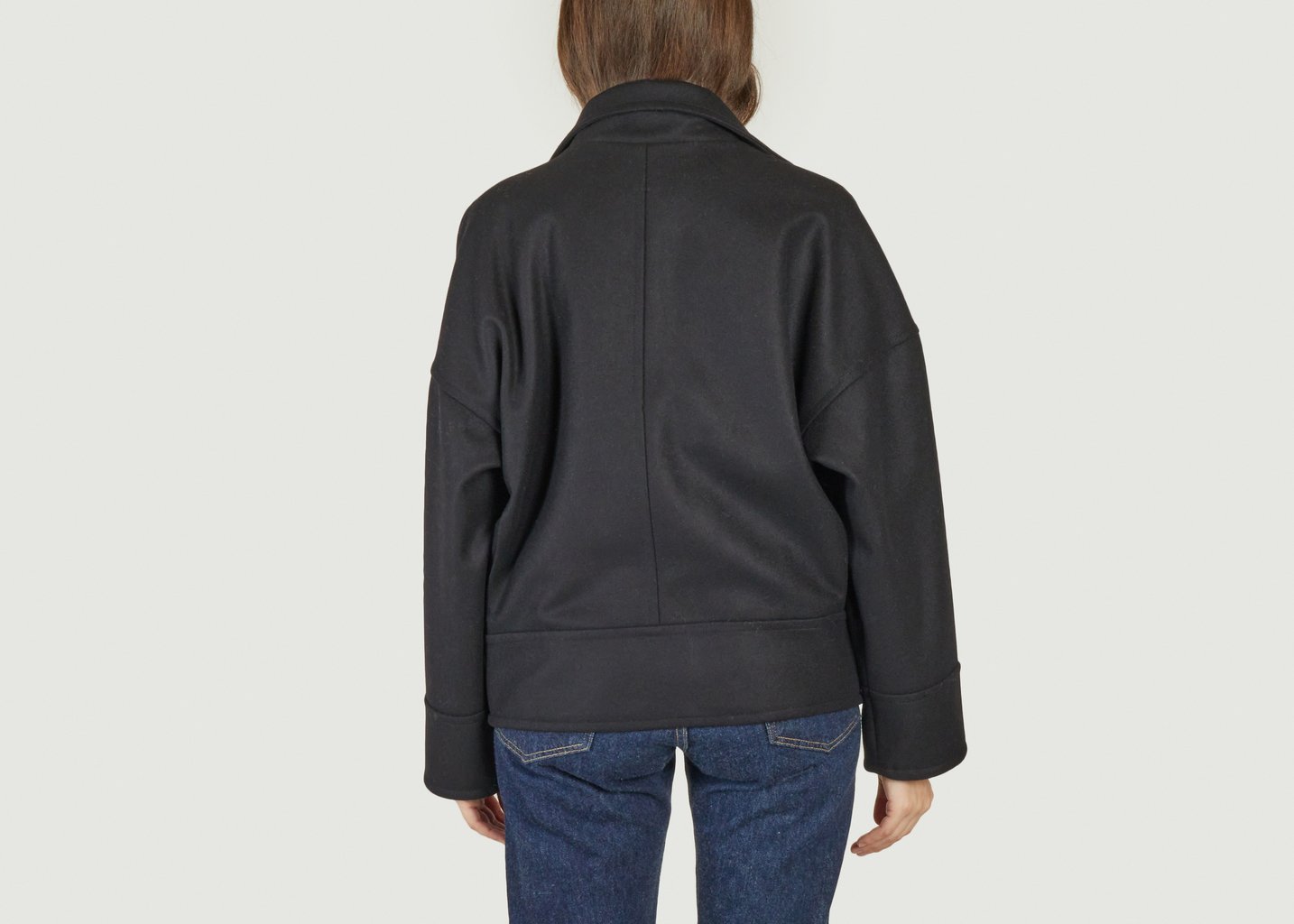 L'exception Manteau Luxe Craig Noir Roseanna