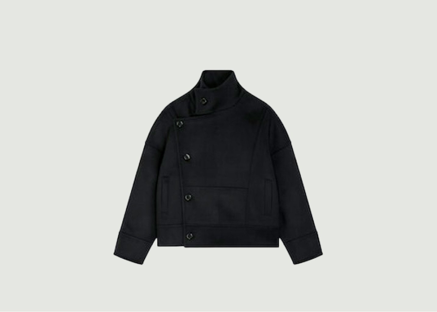 l'exception Manteau Luxe Craig Noir Roseanna