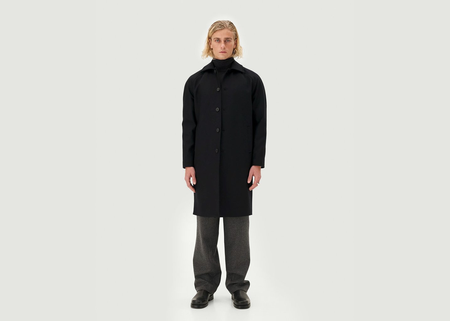 L'exception Manteau Mac Mayfair Bleu Marine Noyoco