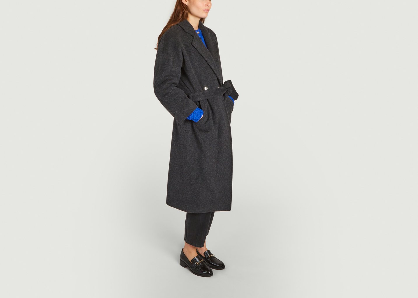 L'exception Manteau Max Folk Gris Roseanna