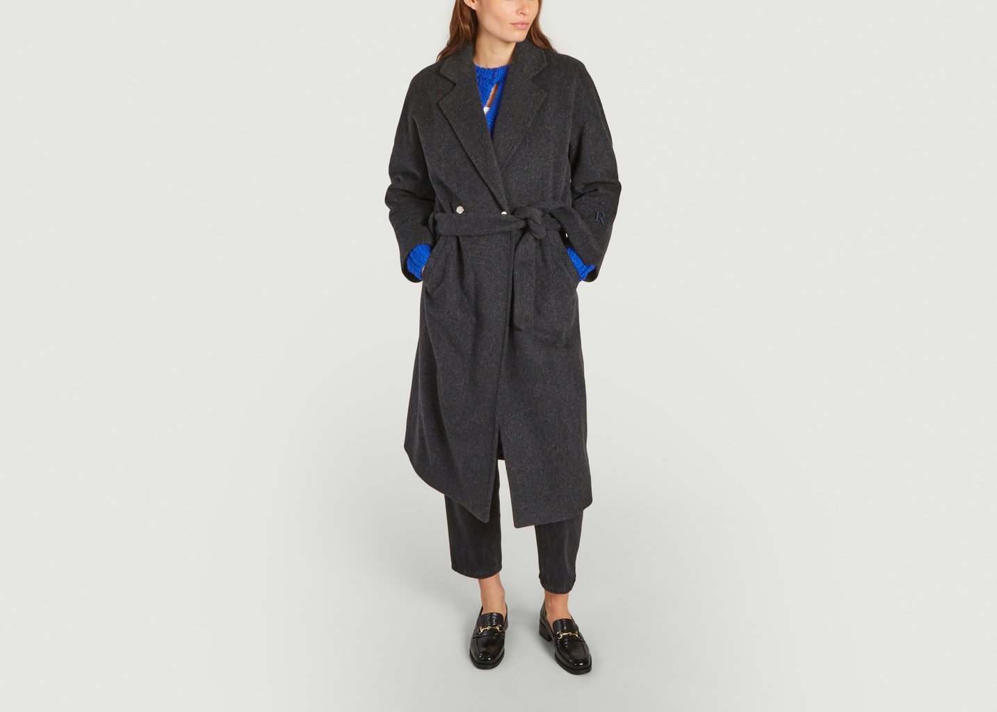 l'exception Manteau Max Folk Gris Roseanna