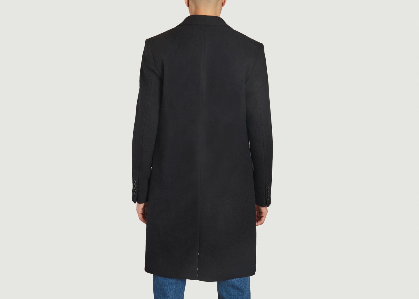 L'exception Manteau Trois Boutons Noir AMI Paris