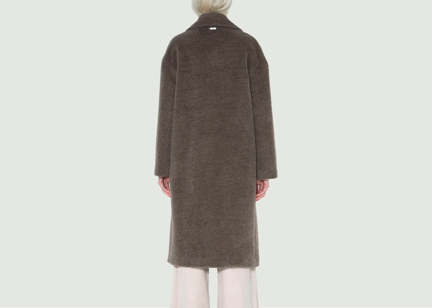 L'exception Manteau Uniface Taupe Maison Lener