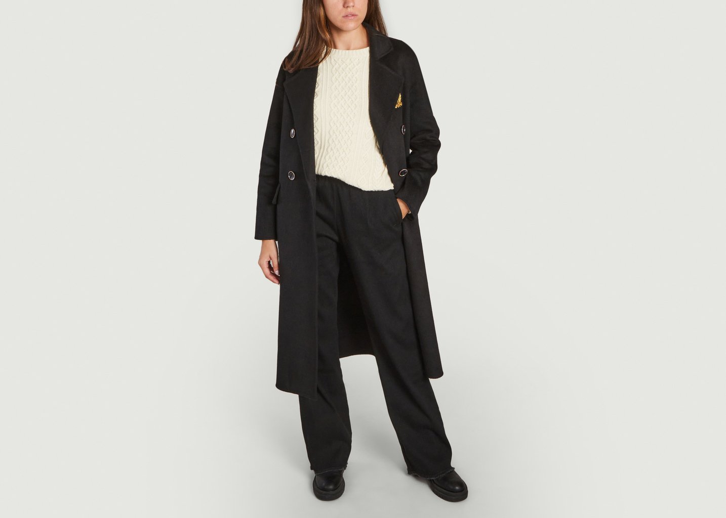 L'exception Manteau Valdo Noir Five Jeans