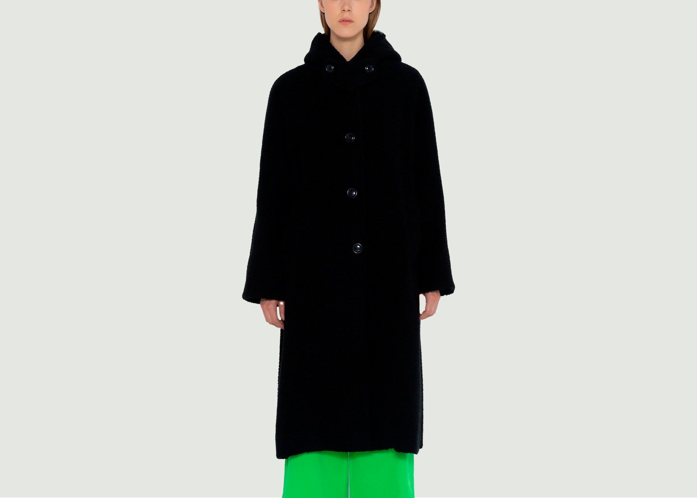 l'exception Manteau Variable Noir Maison Lener