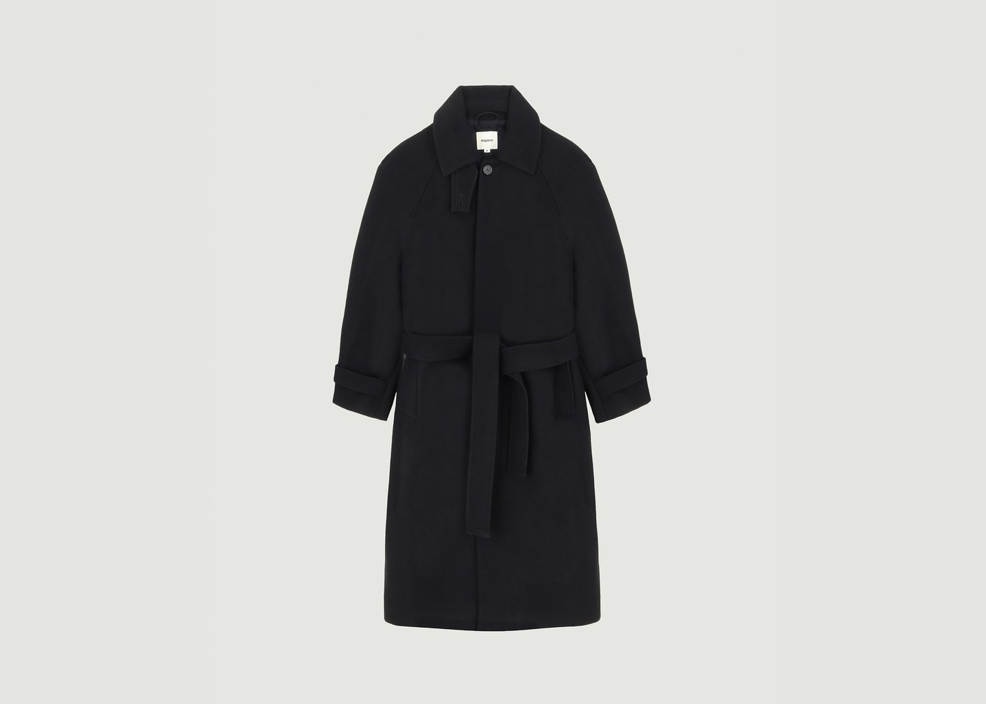 l'exception Manteau Verlaine Noir noyoco