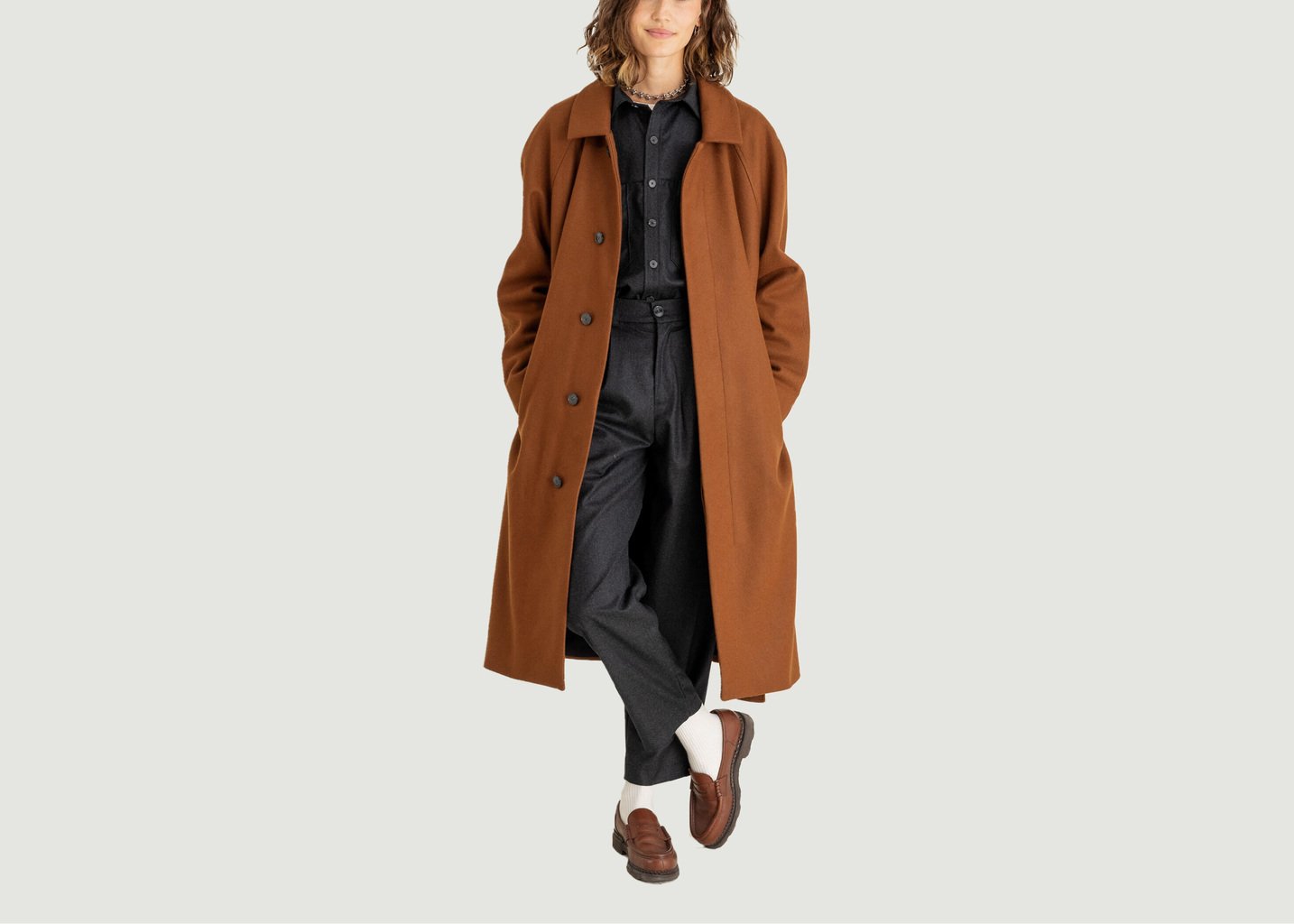 l'exception Manteau Verlaine Rouille noyoco