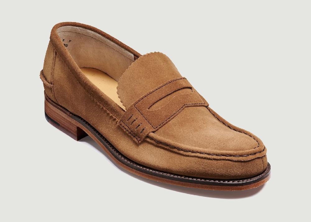 l'exception Mocassin Caruso Beige Barker Shoes