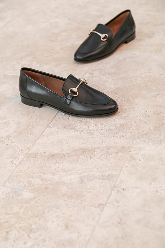 L'exception Mocassin Clémence Noir Maison Toufet