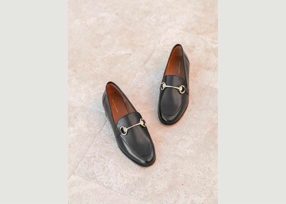 l'exception Mocassin Clémence Noir Maison Toufet
