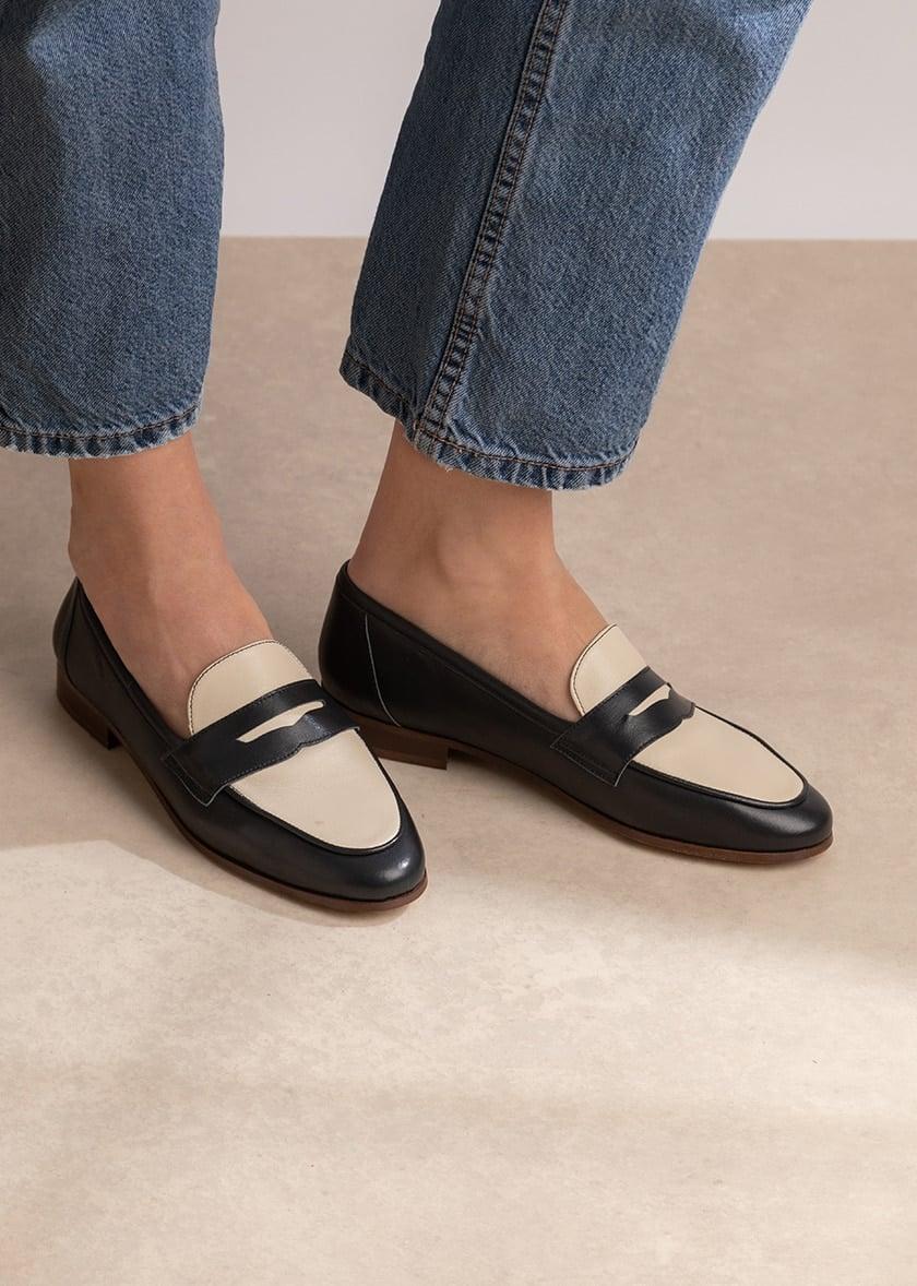 L'exception Mocassin Hanna Noir Maison Toufet