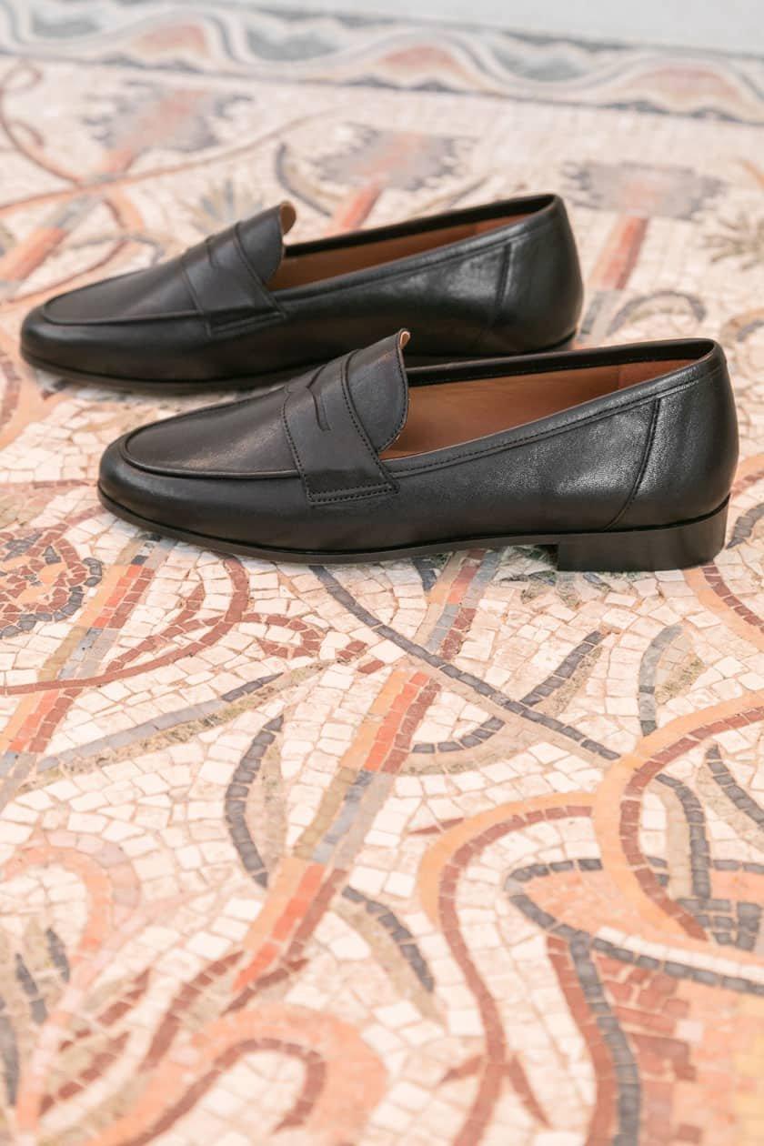 L'exception Mocassin Hanna Noir Maison Toufet