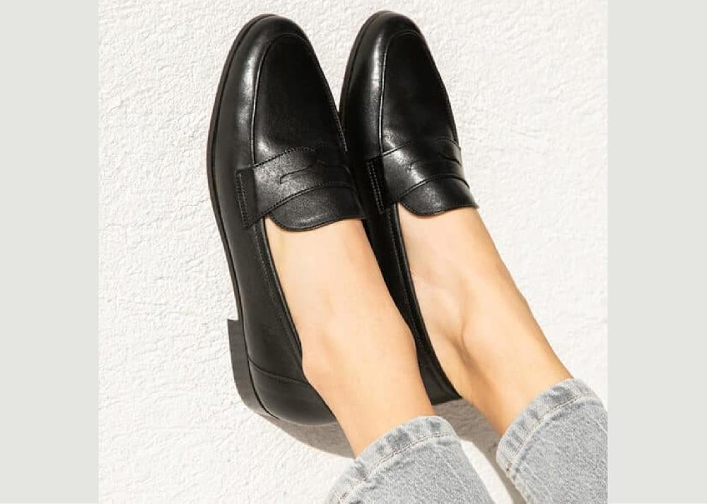 l'exception Mocassin Hanna Noir Maison Toufet