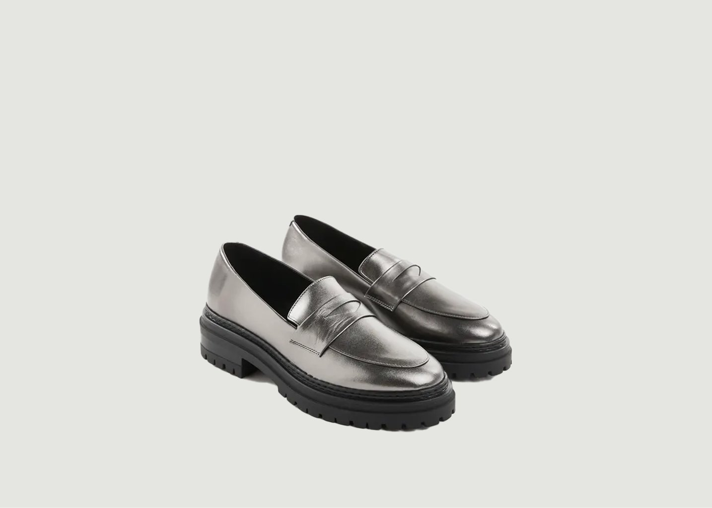 L'exception Mocassins Amalia Argent Bobbies Paris