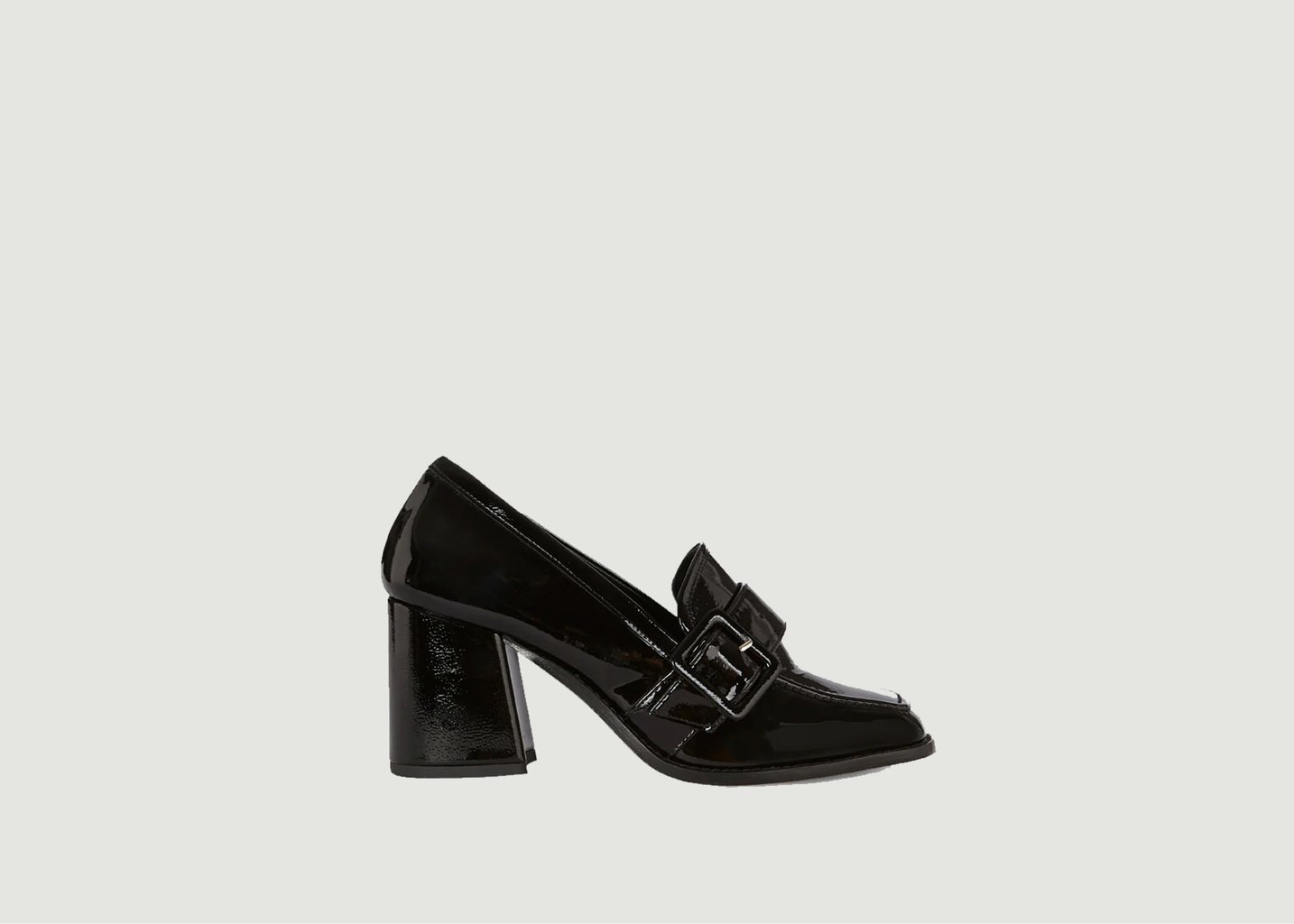 L'exception Mocassins Bonnie Glossy Noir Augusta