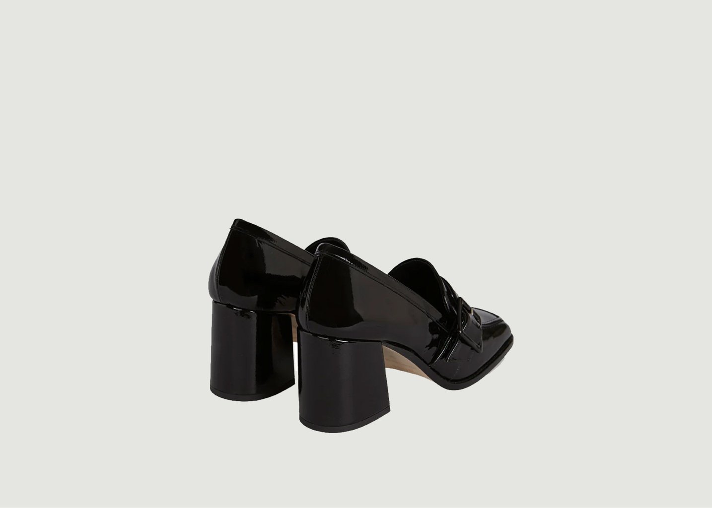 L'exception Mocassins Bonnie Glossy Noir Augusta