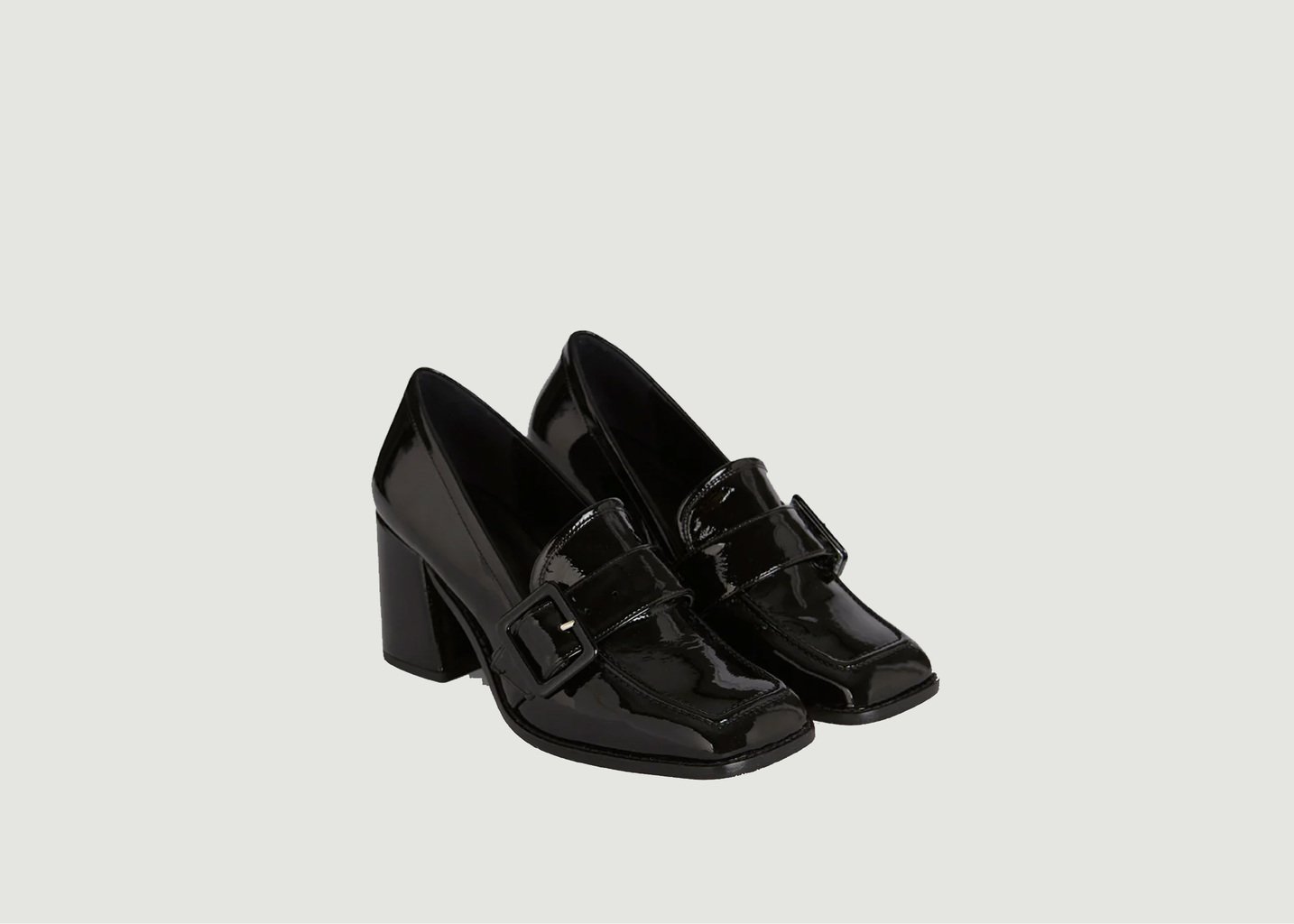 l'exception Mocassins Bonnie Glossy Noir Augusta