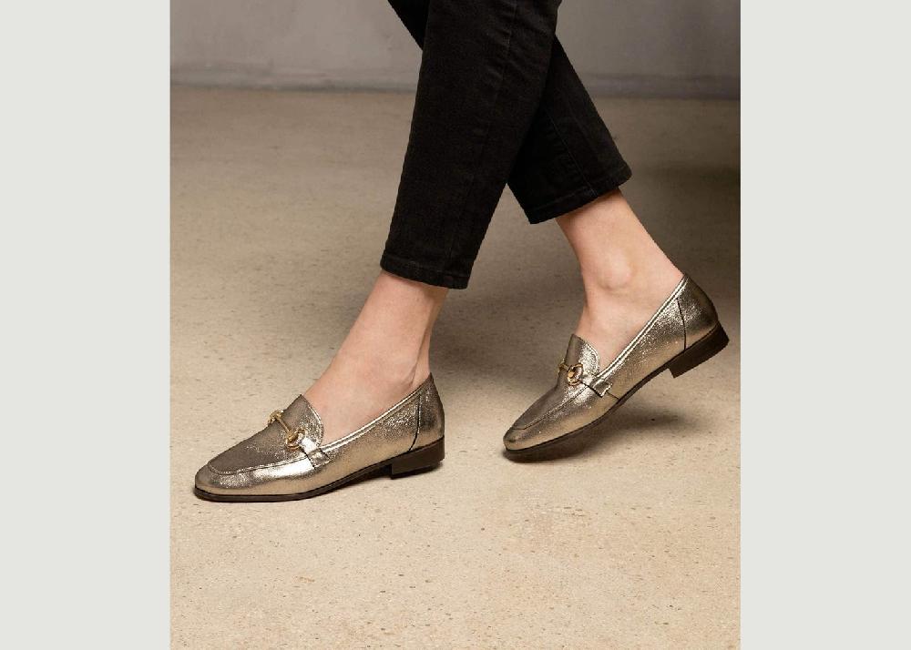 L'exception Mocassins Clémence Or Maison Toufet