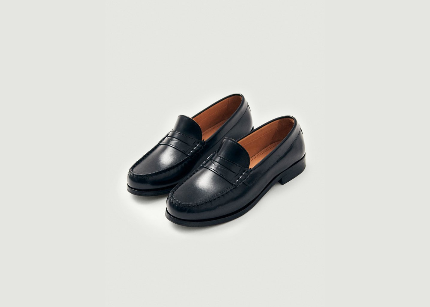 L'exception Mocassins En Cuir à Rivets Noir Alohas