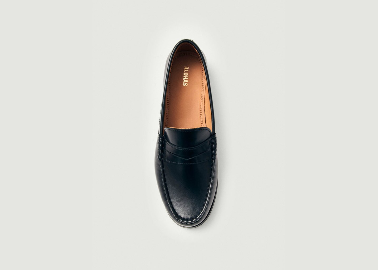 L'exception Mocassins En Cuir à Rivets Noir Alohas