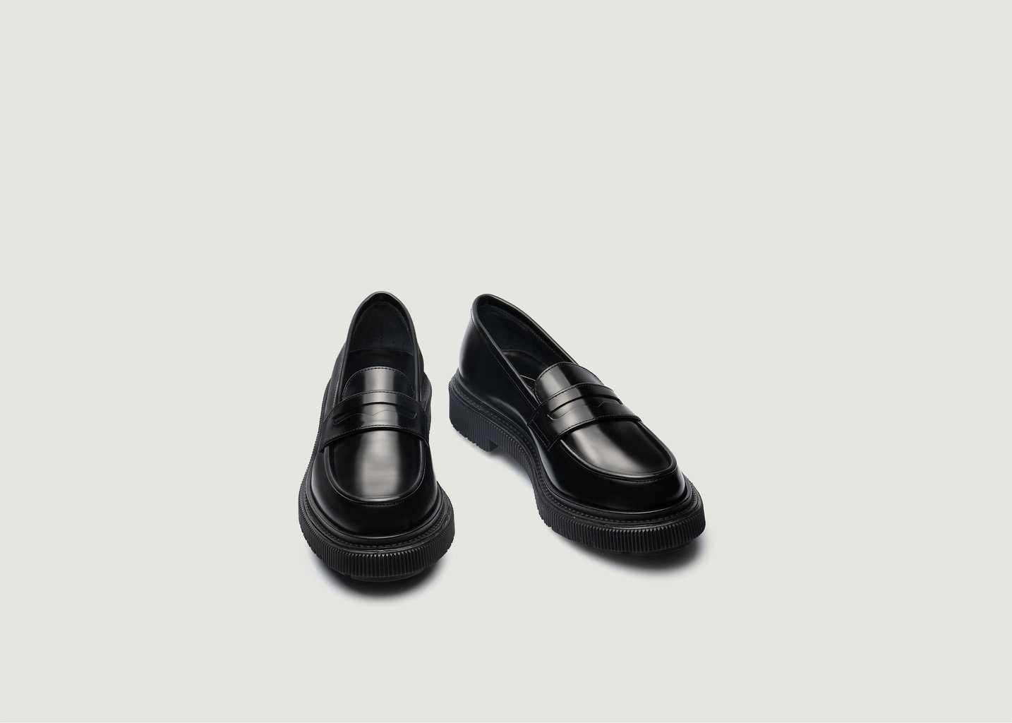 L'exception Mocassins En Cuir Type 159 Noir Adieu