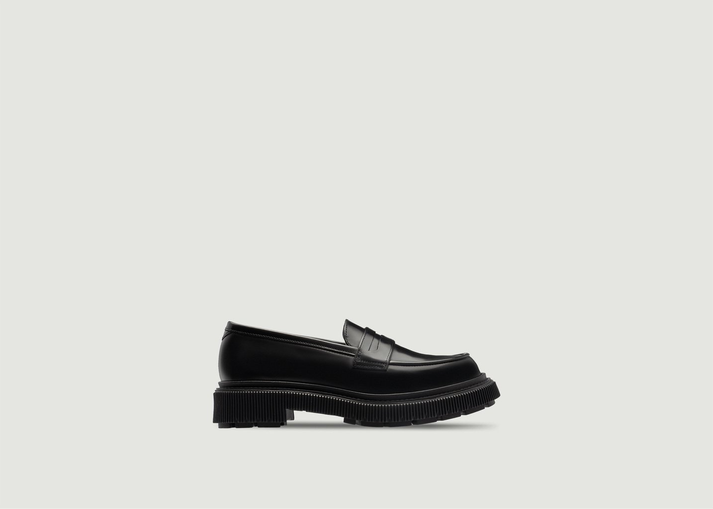 l'exception Mocassins en cuir Type 159 Noir Adieu