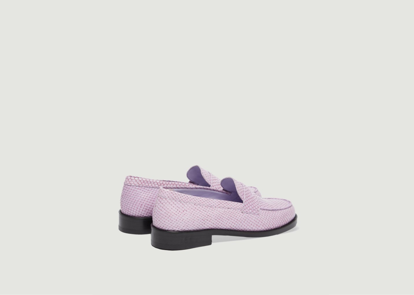 L'exception Mocassins Lilas En Cuir Lilas Roseanna
