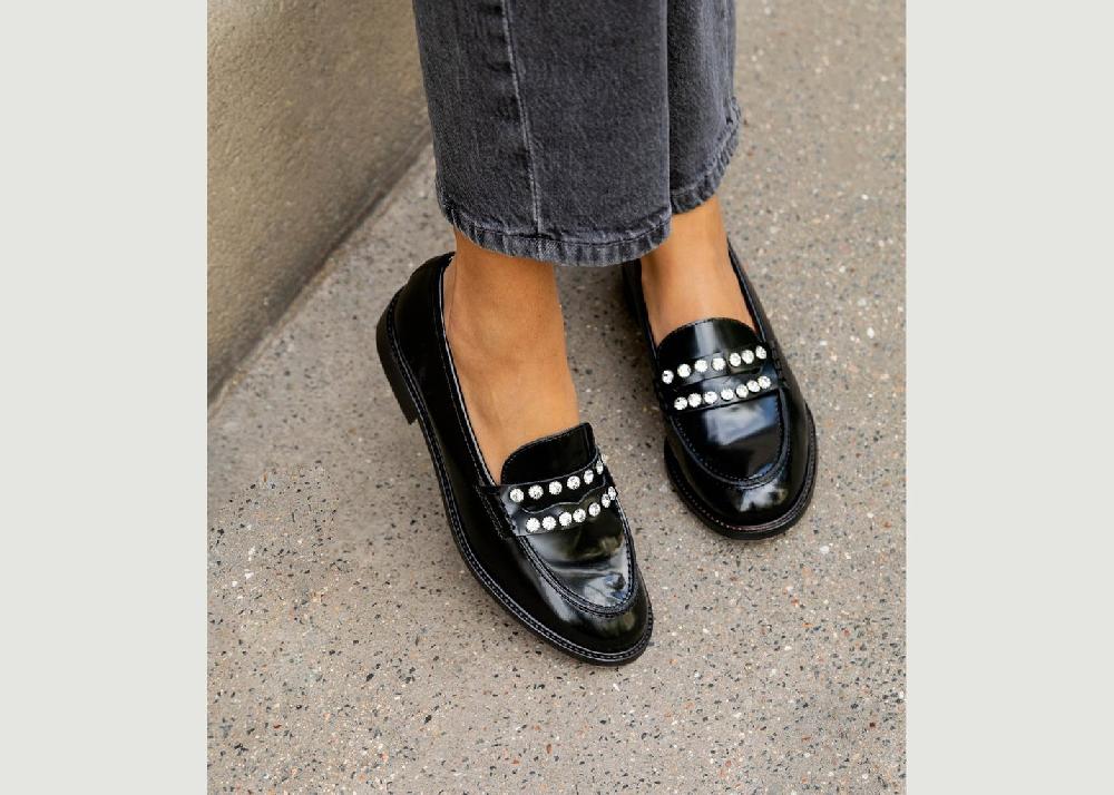 L'exception Mocassins Rosalie Noir Maison Toufet