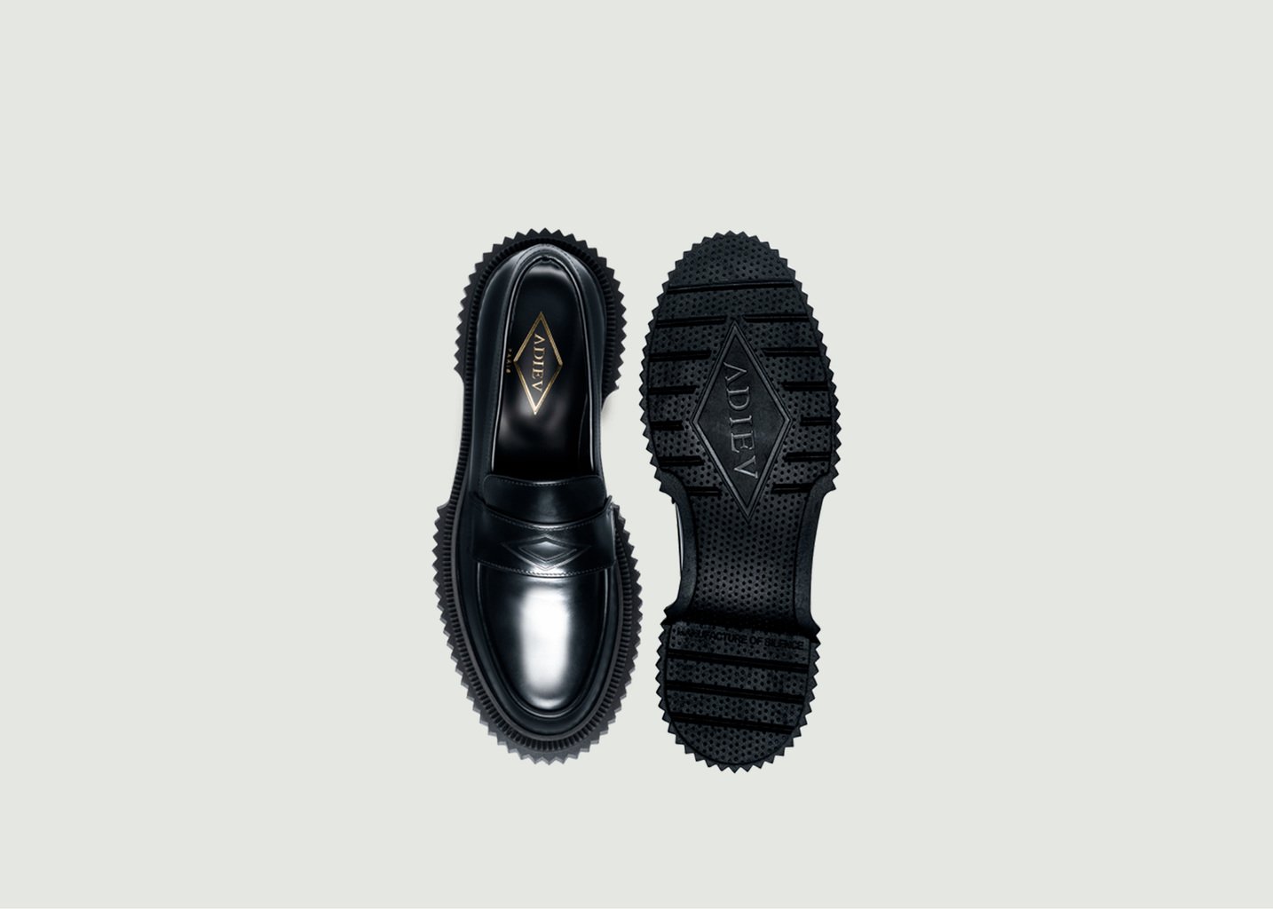 L'exception Mocassins Type 182 Noir Adieu
