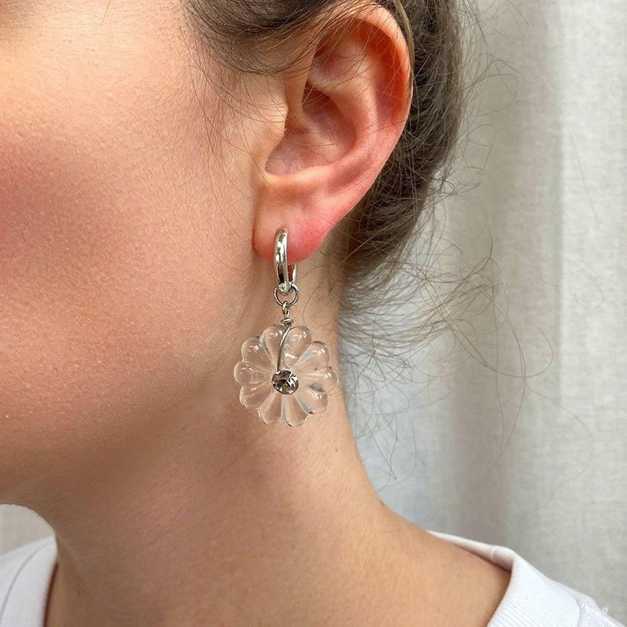 L'exception Mono Boucle FLOWER Argent LOE