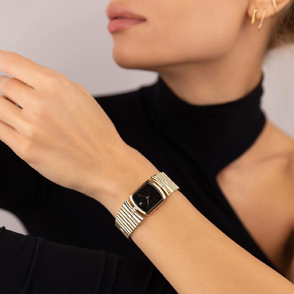 L'exception Montre Amare Sandstone Noir Vanna